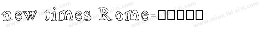 new times Rome字体转换